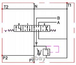 1 Bank Hydraulic Directional Control Valve 21gpm 80L with FLOATING spool FLOAT