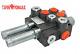 1xsingle Acting 2 Bankhydraulic Directional Control Valve 21gpm 80l Cable Kit Ex