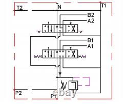 1x for Hydraulic Motors 2 Bank Hydraulic Directional Control Valve 11gpm 40L ex