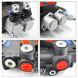2 Spool Hydraulic Directional Control Valve 11gpm Adjustable Tractors loaders