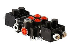2 spool hydraulic solenoid directional control valve 13gpm 12VDC, monoblock