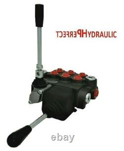 3 Spool Hydraulic Directional Control Valve JOYSTICK 21gpm 80L 3x double acting
