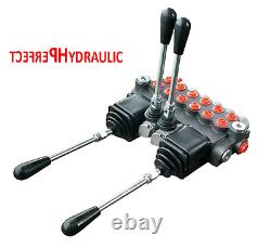 6 BANK Hydraulic Directional Control Valve 2x JOYSTICK 21gpm 80L 6x Double ex