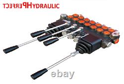 7 Spool Hydraulic Directional Control Valve 2x JOYSTICK 11gpm 40L 7x Double 7xDA