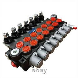 7 Spool P40 Hydraulic Directional Control Valve For Tractors Loader 3600psi 3/8