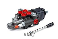 Chief Joystick Directional Control Valve, 10 GPM, 4 Way 4 Pos, 2 Spool, Spring