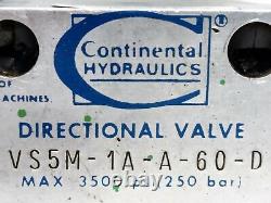 Continental Hydraulics VS5M-1A-A-60-D Directional Control Spool Valve