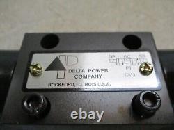 Delta Power 20380-ss03-a-02 Hydraulic 4-way Solenoid Valve, #1214126g Nib