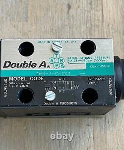 Double A Qfr-3-c-10c1 Hydraulic Valve Directional Control Appears Unused