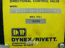 Dynex Rivett 6553-02-115/DF-71 Hydraulic Directional Control Valve 3000 PSI