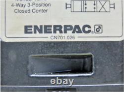 ENERPAC CN701.026 4-Way 3 Position Manual Hydraulic Valve 3/8 NPT 10,000 PSI