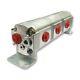 Geared Hydraulic Flow Divider 3 Way Valve, 22.5cc/rev, Without Centre Inlet