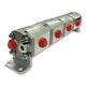 Geared Hydraulic Flow Divider 4 Way Valve, 1.2cc/rev, Without Centre Inlet