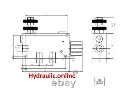 HYDRAULIC 3 way Priority flow control valves ITALIAN Made