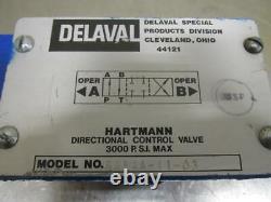 Hartman Delaval 6454A-11-03 Hydraulic Directional Control Solenoid Valve