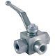 Hydraulic 3 Way Ball Valve 1 1/2 Ports V0875