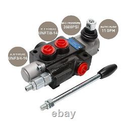 Hydraulic Control Valve with Joystick, 1 Spool 11GPM Hydraulic Directional Va