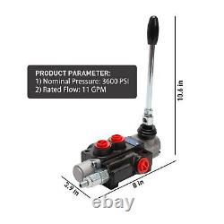 Hydraulic Control Valve with Joystick, 1 Spool 11GPM Hydraulic Directional Va