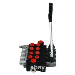 Hydraulic Directional Control Valve 4 Spool 11gpm 40L Double Acting Cylinder DA
