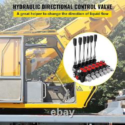 Hydraulic Directional Control Valve, 6 Spool Hydraulic Spool Valve, 11 GPM Hydra