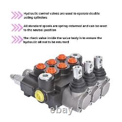 Hydraulic Directional Double Acting Control Monoblock Valve, 3 Spool 13GPM SA