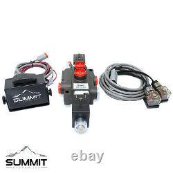 Hydraulic Monoblock Solenoid Directional Control Valve 1 Spool 21 GPM 24V Switch