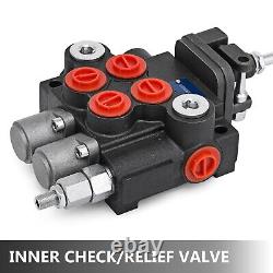 Hydraulic Valve 2 Spool Hydraulic Joystick Control Valve 11gpm Hydraulic