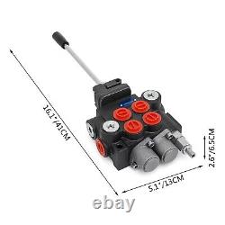 Hydraulic Valve 2 Spool Hydraulic Joystick Control Valve 11gpm Hydraulic