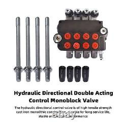 LiGuVCY Hydraulic Directional Double Acting Control Monoblock Valve, 4 Spool