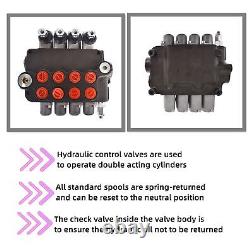 LiGuVCY Hydraulic Directional Double Acting Control Monoblock Valve, 4 Spool