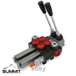 Monoblock Hydraulic Directional Control Valve, 2 Spool with Dual Float Detent