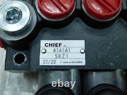 NEW Chief Hydraulic Directional Valve 4-Way, 10 GPM, A1A1A1 SKZ1 Grainger 35LP25