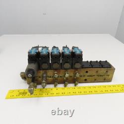 Nachi SL-G01-A3X-R-D2-10 Hydraulic Valve Bank Manifold 4/2 Way 24VDC Coil