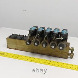 Nachi SL-G01-A3X-R-D2-10 Hydraulic Valve Bank Manifold 4/2 Way 24VDC Coil