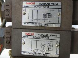 Nachi SL-G01-C6-R-D2-30 Solenoid Directional Control 2 Valve Manifold Assembly