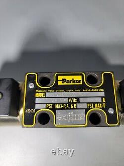 New PARKER D1VW082CNJDLMJ5 Solenoid Directional Hydraulic Valve 24vdc