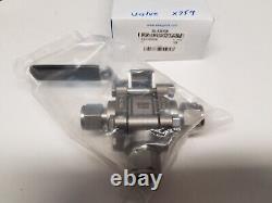 New Swagelok Stainless 1/2 Tube 3 Way Ball Valve, 1000 psig, SS63XTS8