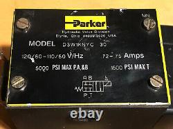 PARKER D3W1KNYC-30 5000PSI 110-120V Hydraulic Directional Control Solenoid Valve