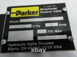 Parker D3W1BVDC14X2190 Hydraulic Directional Control Valve 5000psi 120v-dc