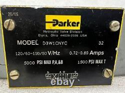 Parker Hannifin Hydraulic Directional Control Valve D3W1CNYC 32. FREE SHIP