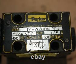Parker Solenoid Directional VALVE ON MANIFOLD D1VW20BNJPF4 24VDC 4000PSI