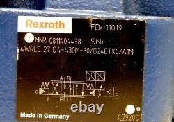 Rexroth 0811404438 / 4WRLE 27 Q4-430M-30/G24ETKOA1M Hydraulic Directional Valve