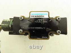 Rexroth 4WE6D61/EW110N9DA/V Hydraulic Directional Valve Solenoid 24VDC