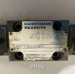 Rexroth 4 We 6 M53/ag24nz4 Hydraulic Directional Control Solenoid Valve 24 VDC