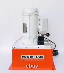 Spx Power Team Pe554v-5 Electric Hydraulic Pump/power Pack 115/230v 4 Way Valve