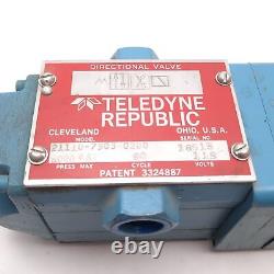 Teledyne Republic 21110-7303-0200 Directional Control Valve, 2-Position 4-Port