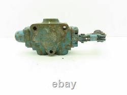 Vickers C-432C Manual 3-Pos Spring Lever Directional Hydraulic Valve 3/4NPT