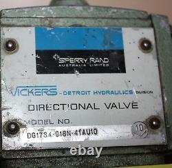 Vickers Hydraulic Directional Valve DG17S4.018N. 41AU10 aeroquip 5653-10 connect