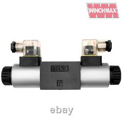 WINCHMAX CETOP3/NG6 12v Solenoid Operated Directional Hydraulic Control Valve